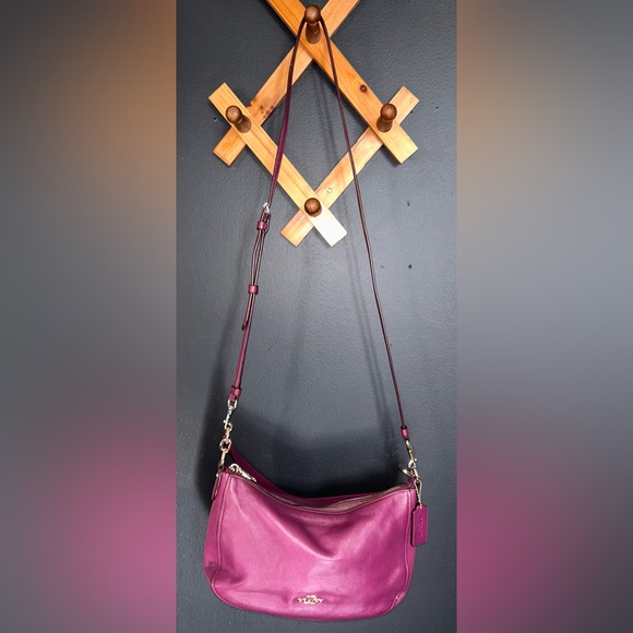 Coach Chelsea, 2way Smooth Purple Calf Leather Bag (2015) - 37018 - Picture 16 of 16